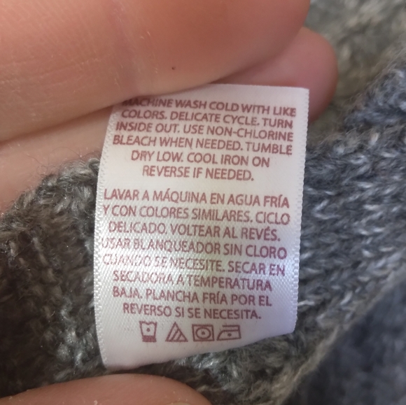 NWT 2-for-1 Infinity Scarves Lot Heather Grey knit and turquoise textured OS - Picture 4 of 16